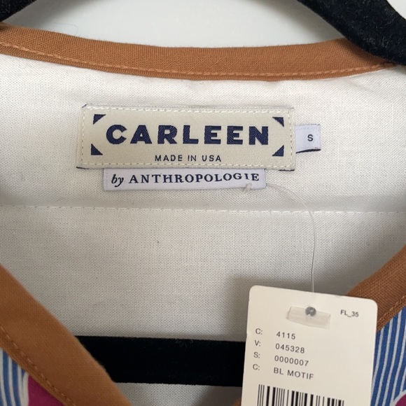 NWT Carleen for Anthropologie Floral Quilted Snap Front Jacket Size Small - Picture 6 of 9